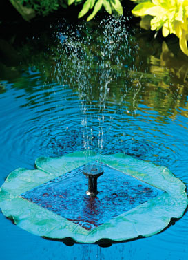 Solar Fountain Lily Pump With LED and Remote Control